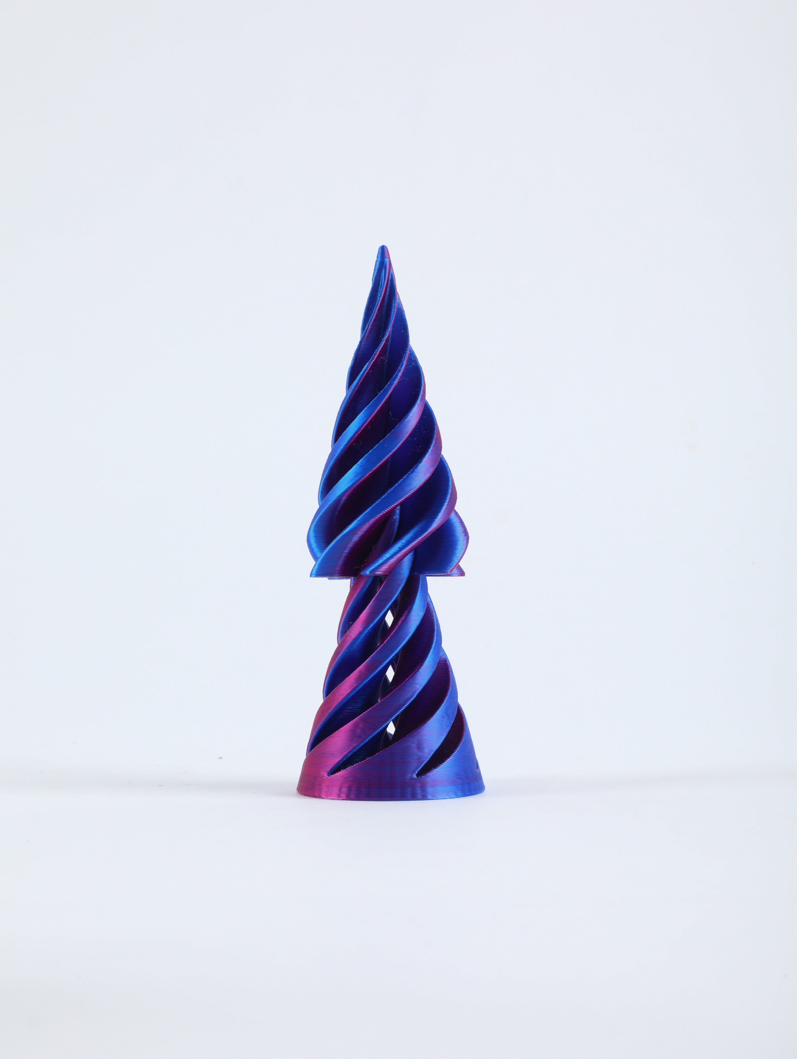Assorted 3D Printed Decorative Shapes – Geometric Cube, Pineapple, Cone & Tree Collection for Desk Decor