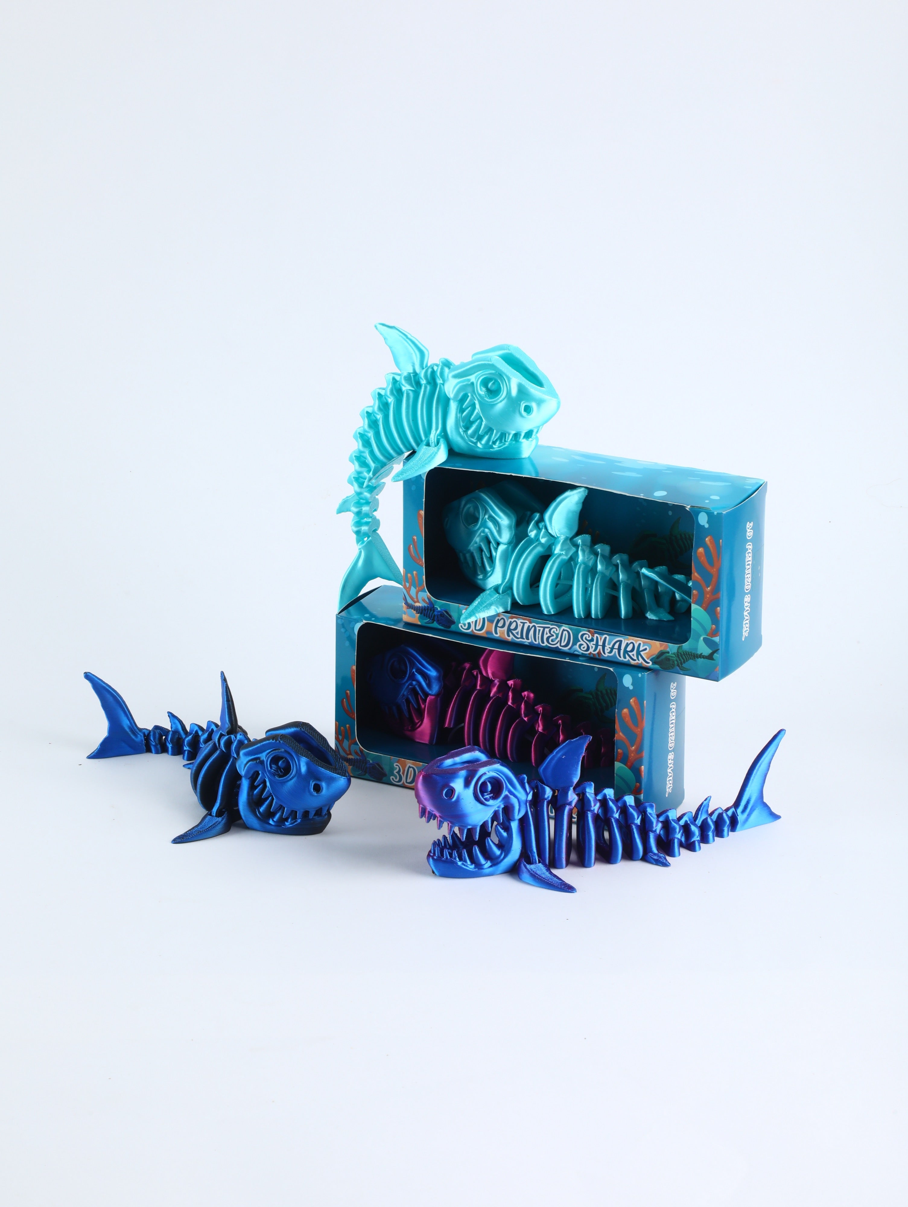 Shark Skeleton Model (3D Printed, PLA)